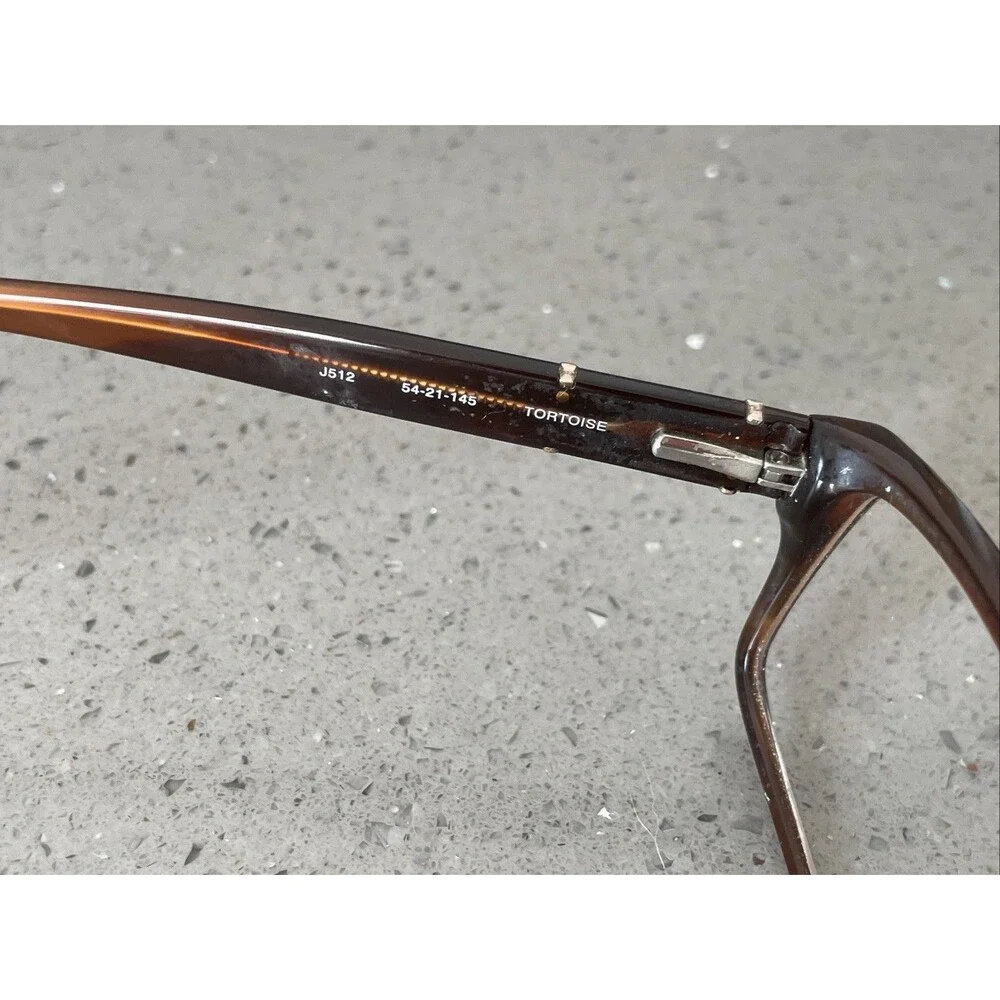 JONES NEW YORK EYEGLASSES FRAMES ONLY J512 BROWN TORTOISE FULL RIM 54-21-145